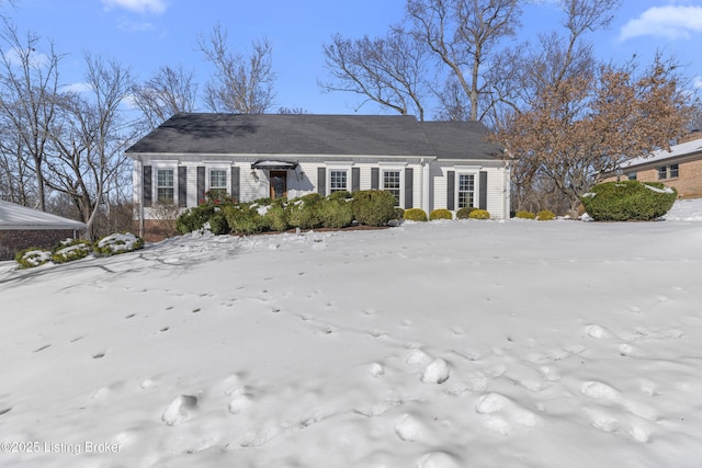 view of ranch-style home