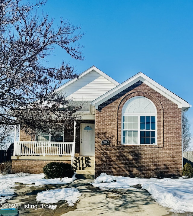 view of front of home