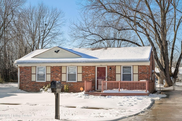 view of front of property