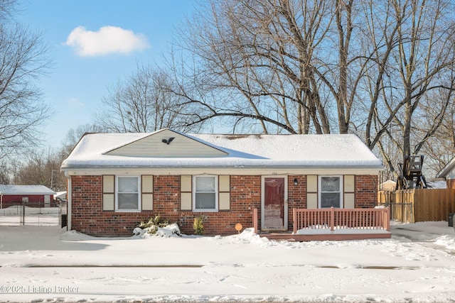 view of front of home