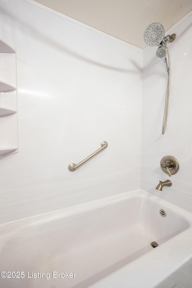 bathroom featuring bathtub / shower combination