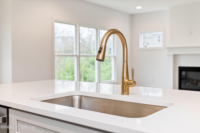 interior details with sink