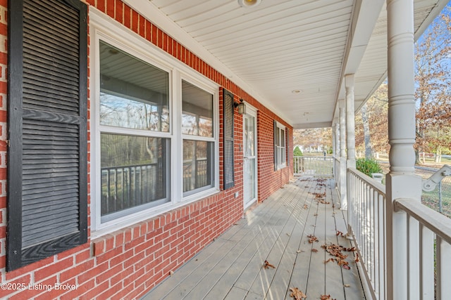 view of deck