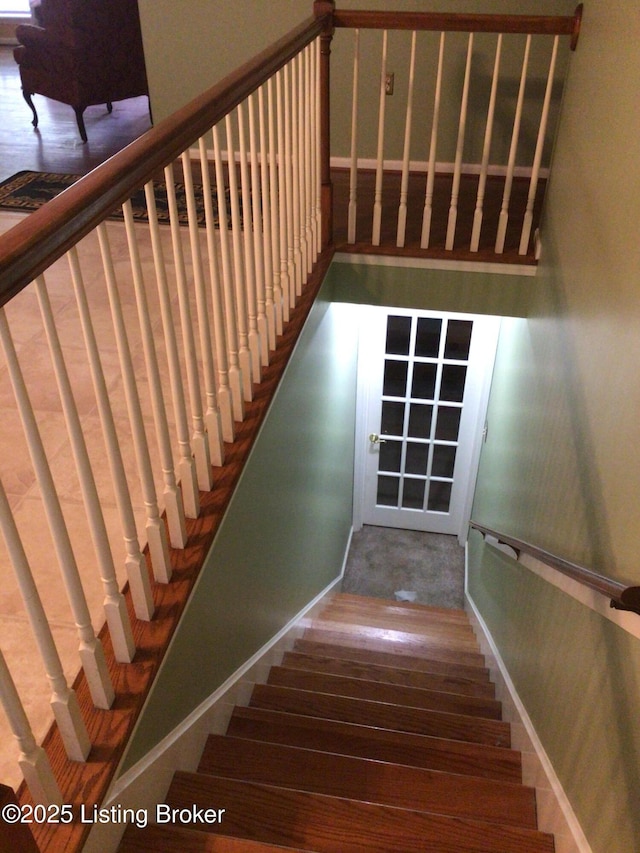 view of stairs