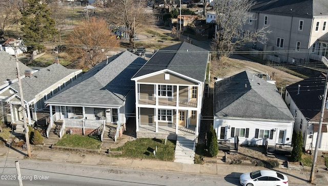 birds eye view of property featuring a residential view