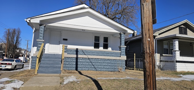 view of bungalow-style house