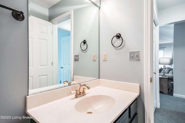 bathroom featuring vanity