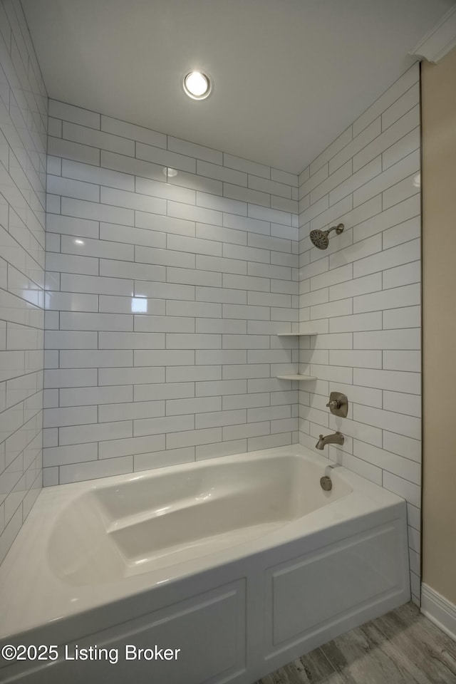 full bathroom featuring bathtub / shower combination