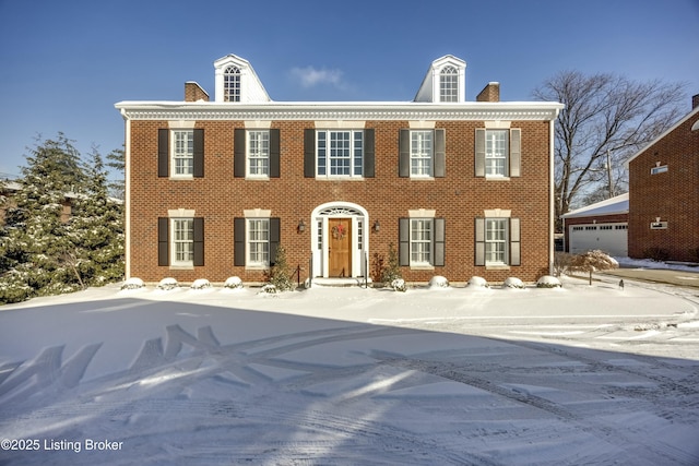 view of colonial home