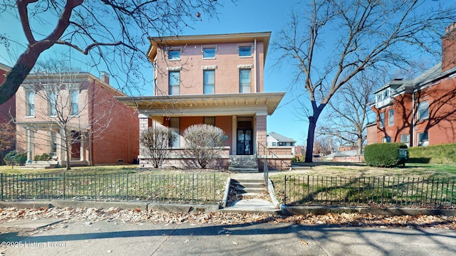 view of front of property with a porch