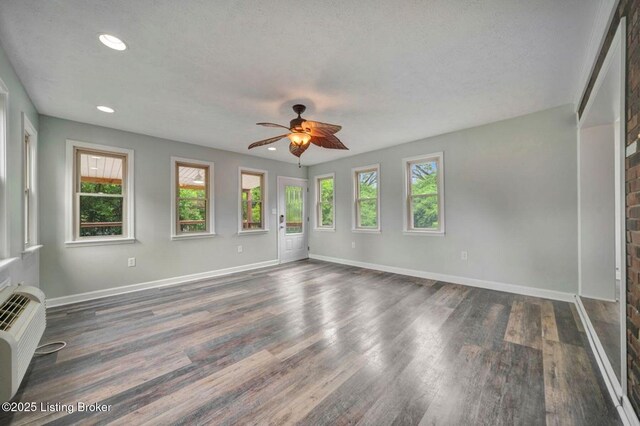 8923 La Costa Rd, Jeffersontown, KY 40299 - empty room with ceiling fan, wood finished floors, recessed lighting, and baseboards