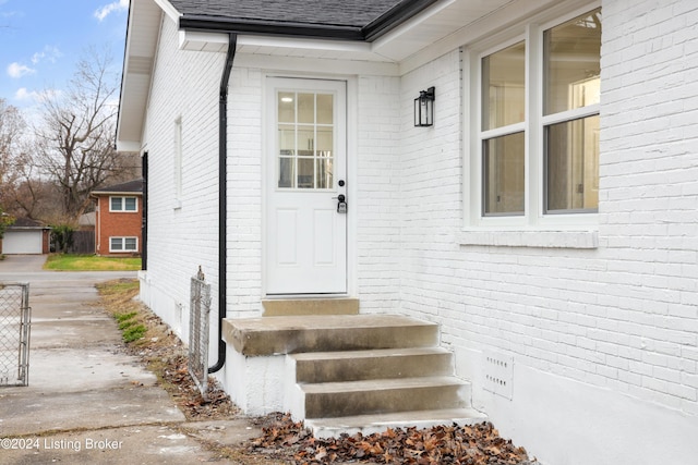 view of entrance to property