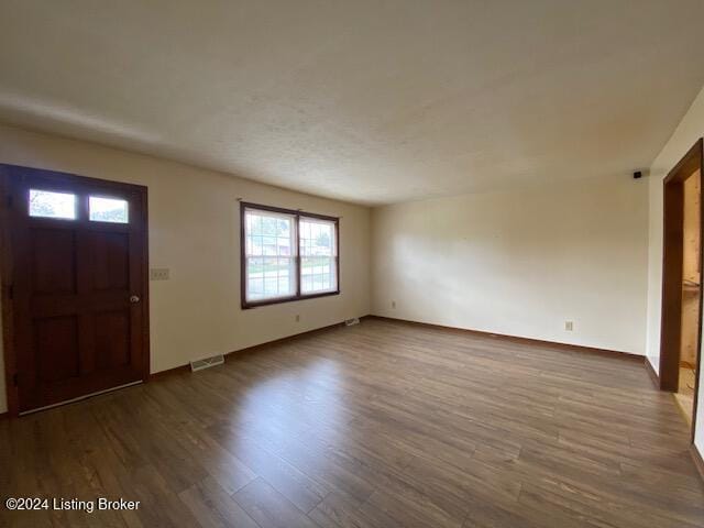 entryway featuring dark hardwood / wood-style floors