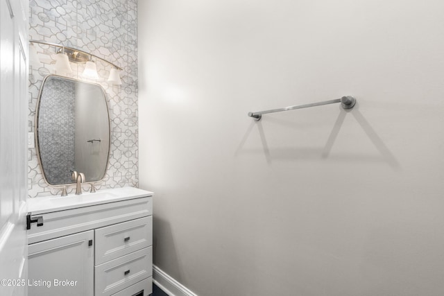 bathroom with vanity