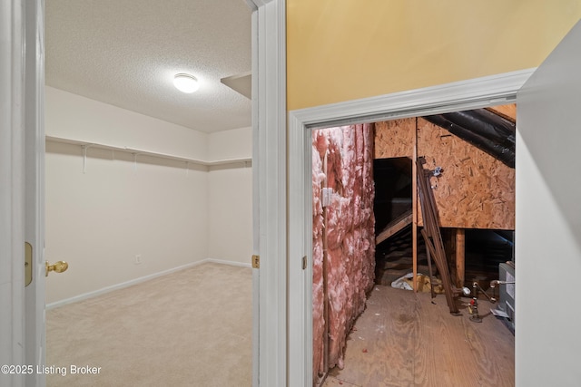 bathroom with a textured ceiling