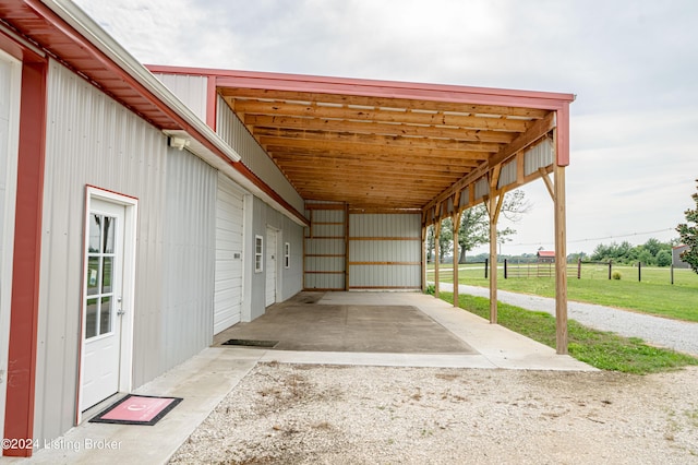 view of vehicle parking