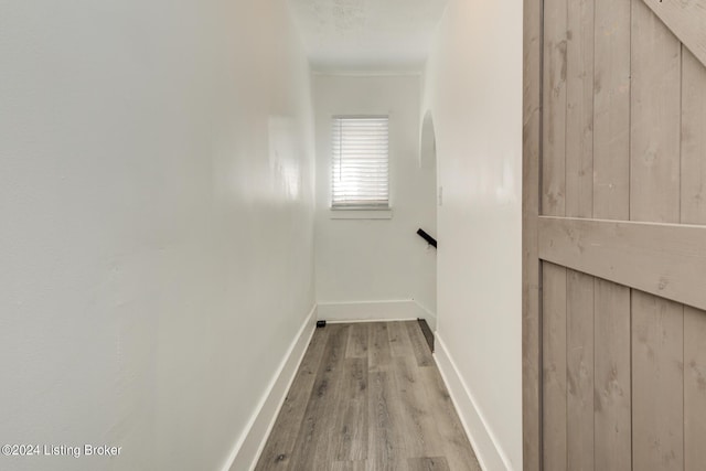 interior space with light wood-type flooring