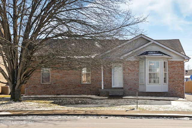 view of front of house with cooling unit