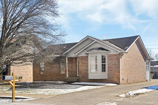 view of front of home