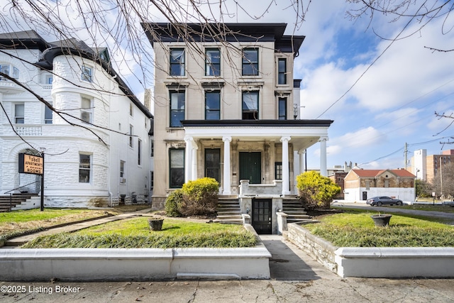 view of front of property with a porch