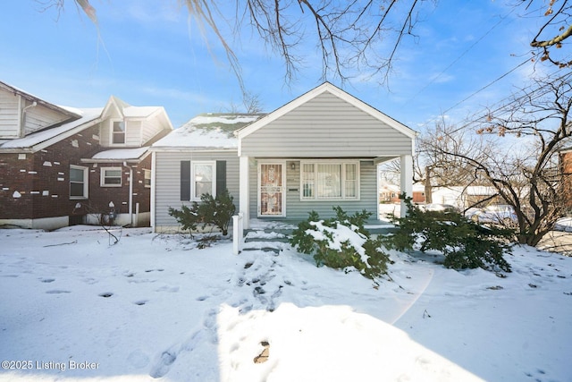 view of bungalow-style home