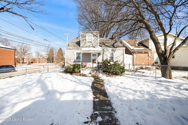 view of front of home