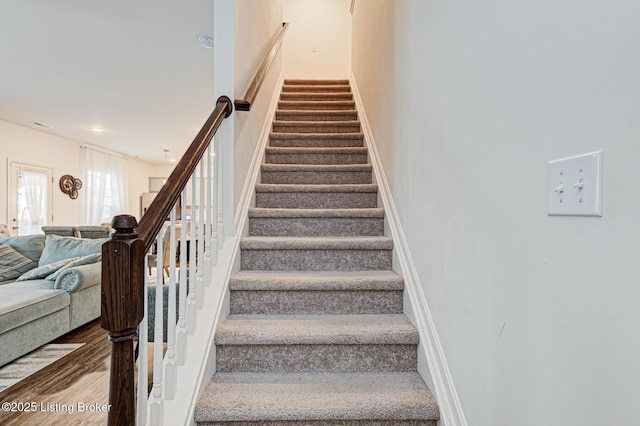 view of staircase