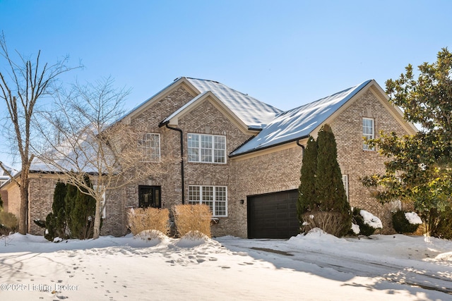 exterior space featuring a garage