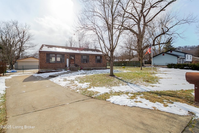 view of ranch-style home