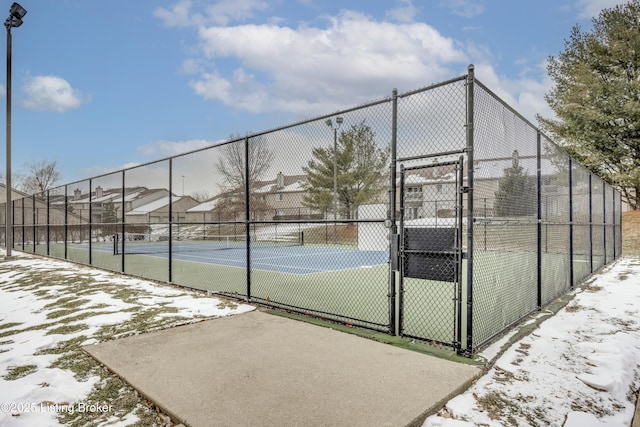 view of tennis court