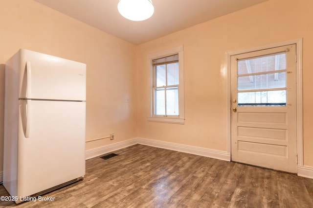 interior space with wood-type flooring