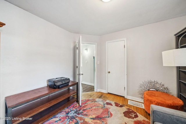 interior space with light wood-type flooring