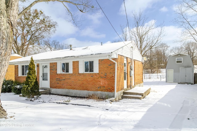 view of front of property with brick siding