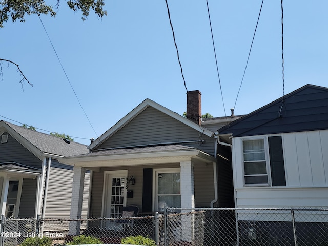 view of bungalow-style house