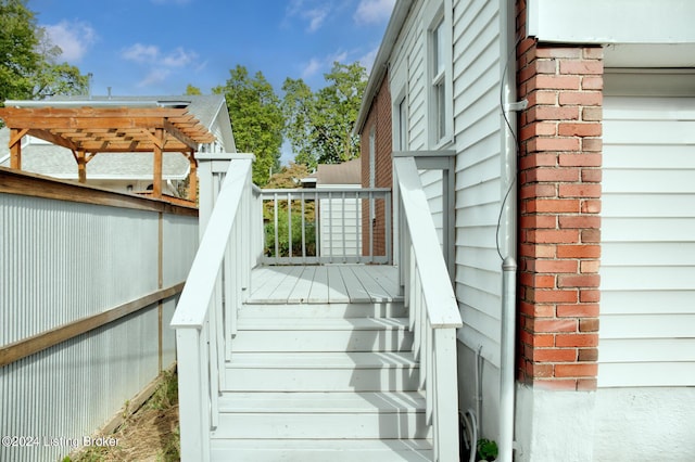 view of staircase