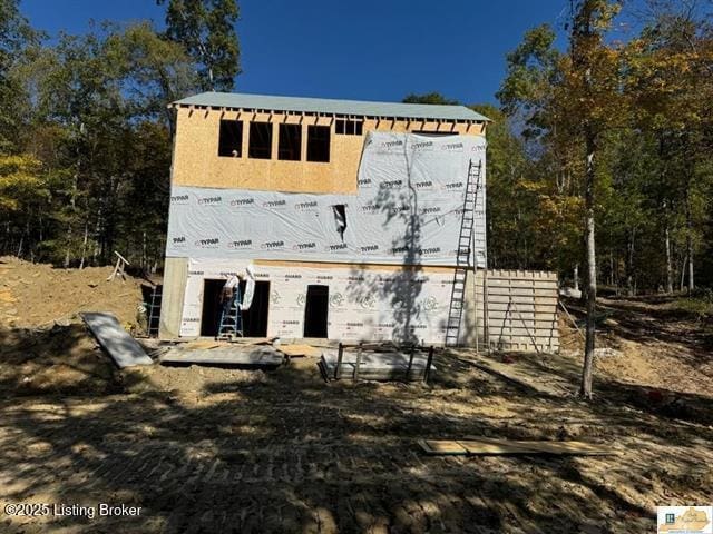 view of rear view of property