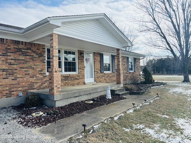 view of front of home featuring a porch