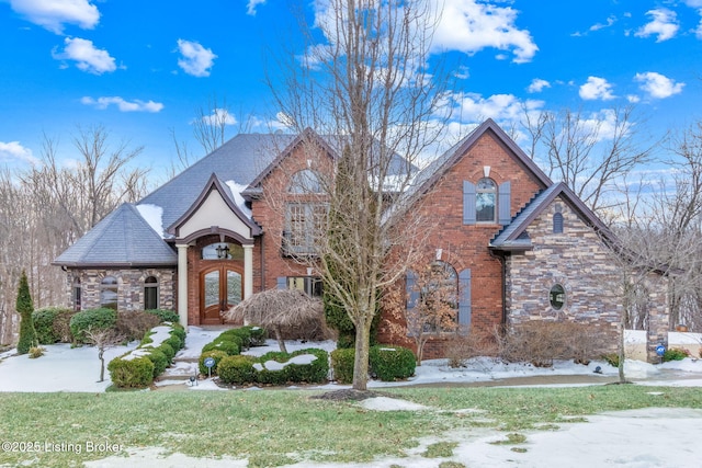 view of front of home featuring french doors