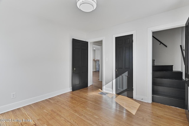 interior space featuring light hardwood / wood-style flooring