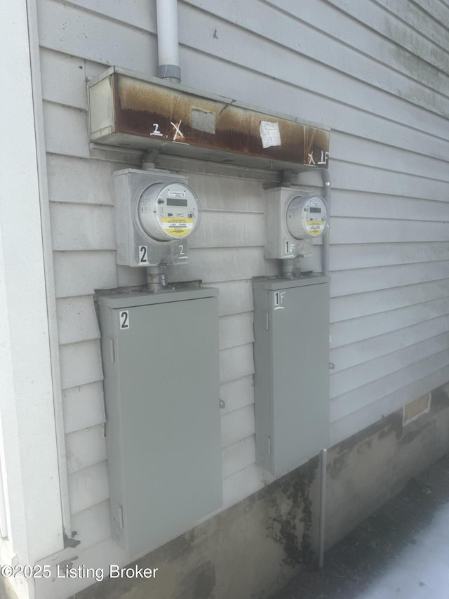 utility room featuring electric panel