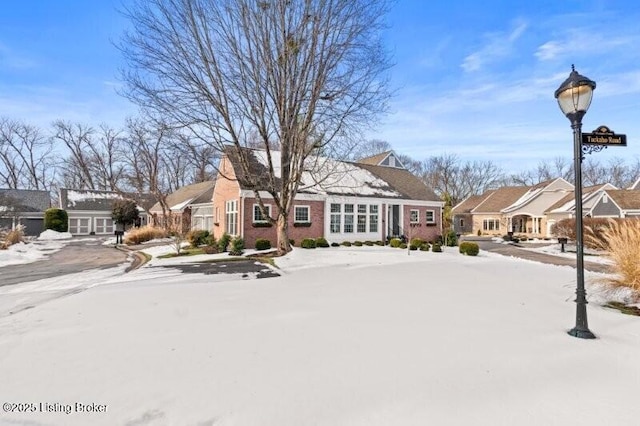 view of front of house with a residential view