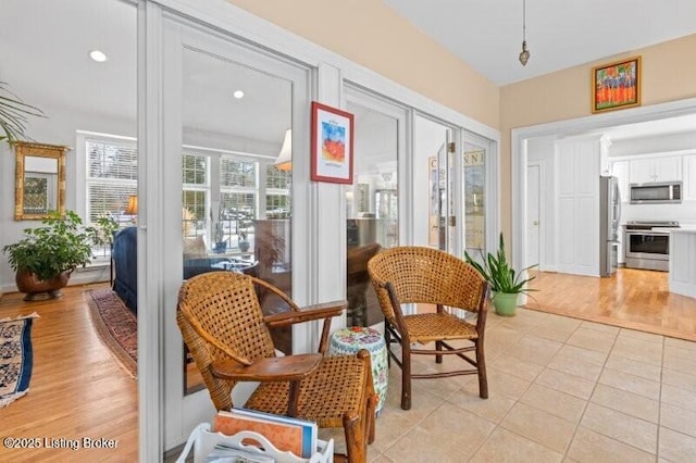 interior space with french doors