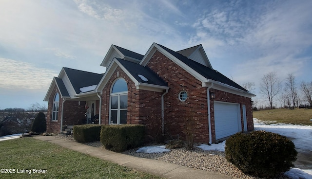 view of home's exterior with a garage