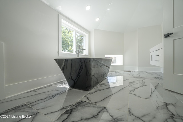 bathroom with a bathing tub