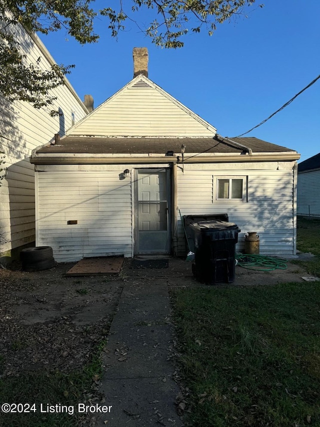 view of rear view of property