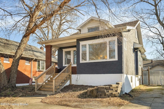 view of bungalow-style house