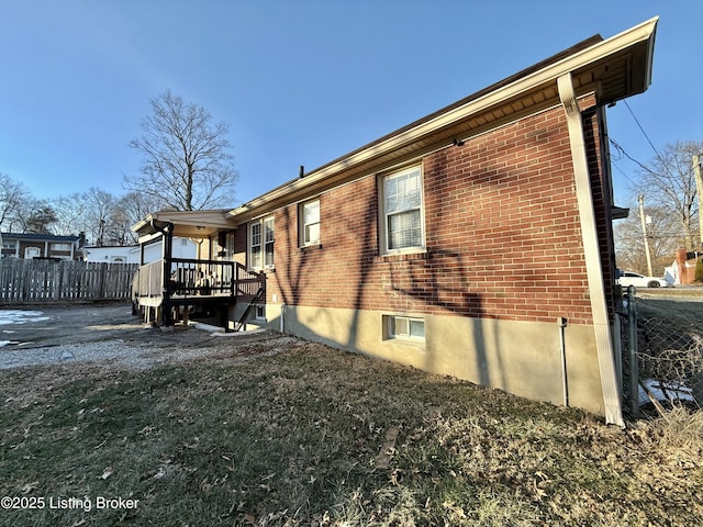 view of rear view of property