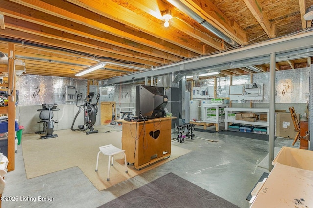 view of basement