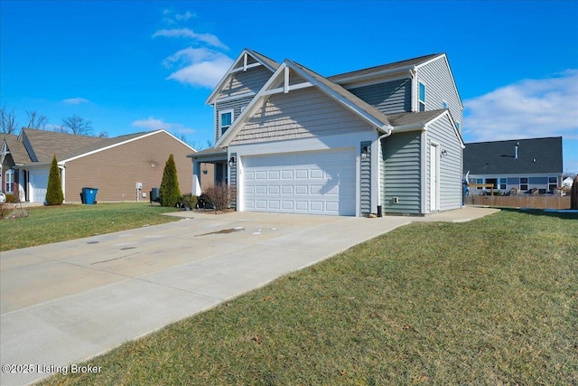 view of front of house featuring a front yard