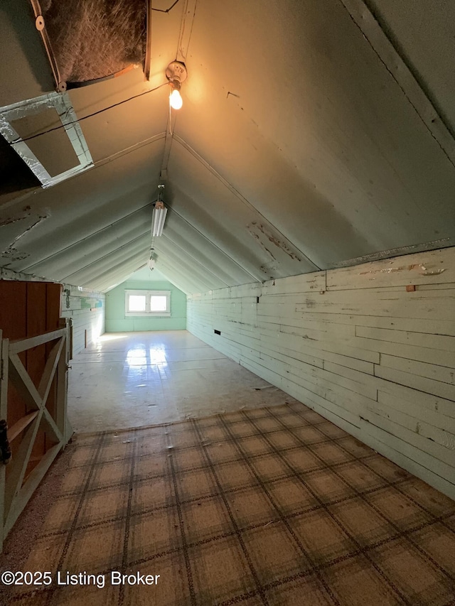 view of attic